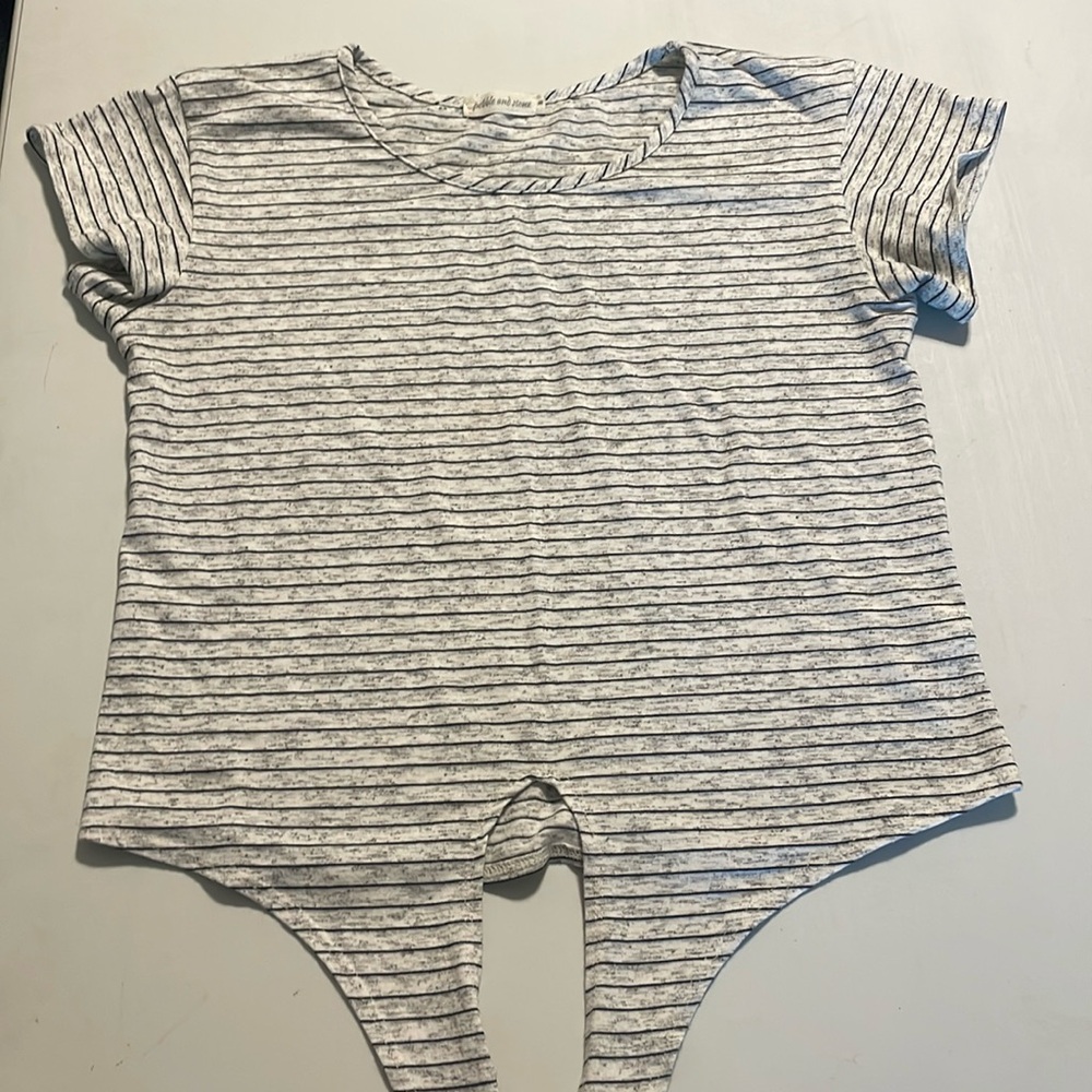 Pebble & stone striped women blouse
